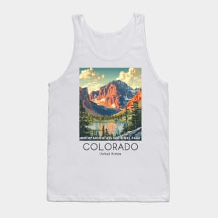 A Vintage Travel Illustration of the Rocky Mountain National Park - Colorado - US Tank Top